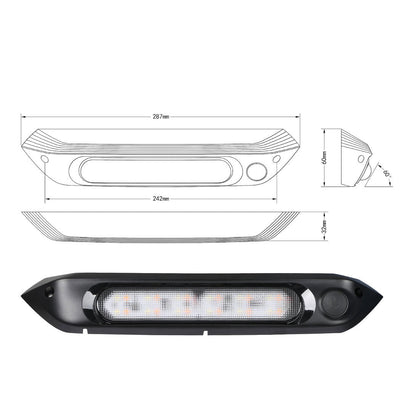 Dual LED Awning Light 12V/24V Amber IP67 Waterproof Caravan Accessories 287mm Payday Deals