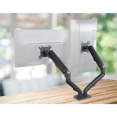 Dual Screen Gas-strut Monitor Stand Mount Desktop Bracket for LED/LC Payday Deals