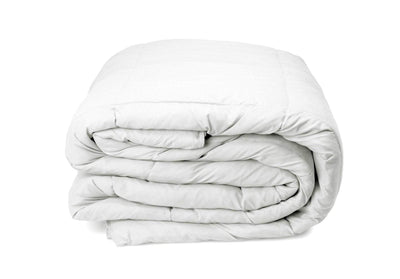 Duck Feather & Down Quilt 500GSM + Duck Feather and Down Pillows 2 Pack Combo Double White Payday Deals