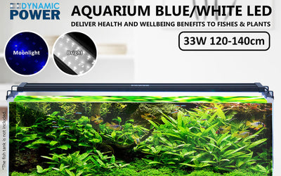 Dynamic Power 2 Set 33W Aquarium Blue White LED Light for Tank 120-140cm Payday Deals