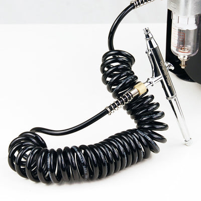 Dynamic Power 2 Set Air Brush Hose Coiled Retractable Compressor 1/8in 3M Payday Deals
