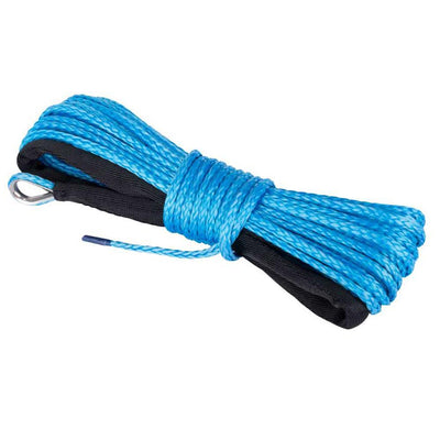 Dyneema SK75 Winch Rope Blue Synthetic High Strength 5mm x 15M ATV Boat 4WD