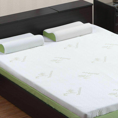 DreamZ 5cm Thickness Cool Gel Memory Foam Mattress Topper Bamboo Fabric King Payday Deals
