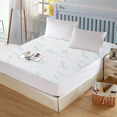 DreamZ Fitted Waterproof Mattress Protector with Bamboo Fibre Cover Single Size - Payday Deals