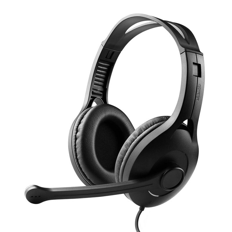 Edifier K800 USB Headset with Microphone - 120 Degree Microphone Rotation, Leather Padded Ear Cups, Volume/Mute Control - Ideal for Gaming, Business Payday Deals