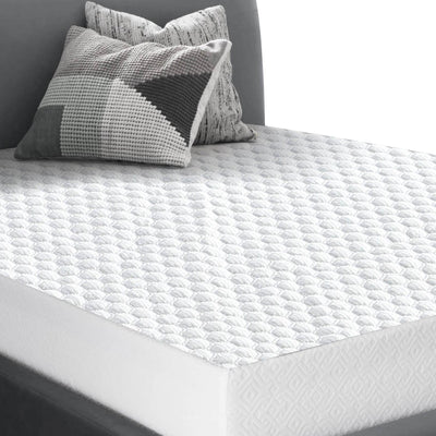DreamZ Mattress Protector Topper Polyester Cool Fitted Cover Waterproof Double - Payday Deals