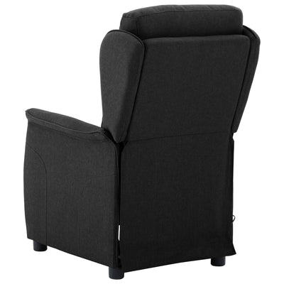 Electric Massage Recliner Black Fabric Payday Deals