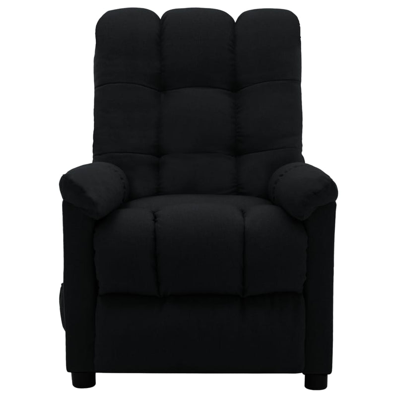 Electric Massage Recliner Black Fabric Payday Deals