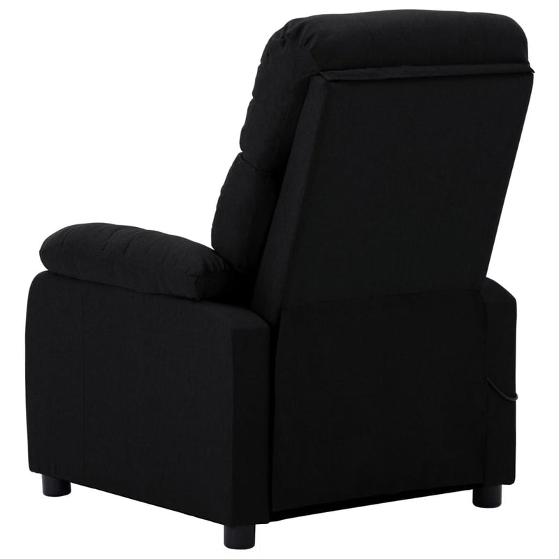 Electric Massage Recliner Chair Black Fabric Payday Deals