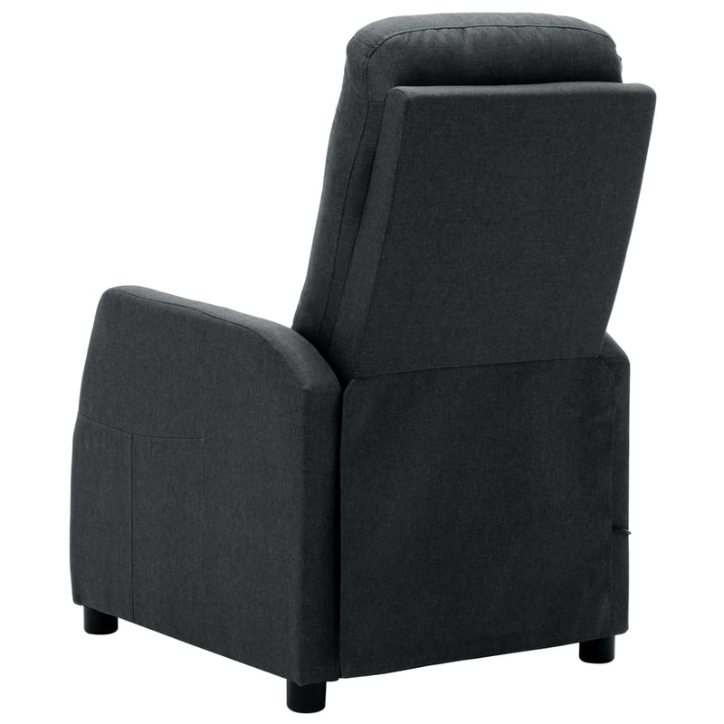 Electric Massage Recliner Dark Grey Fabric Payday Deals