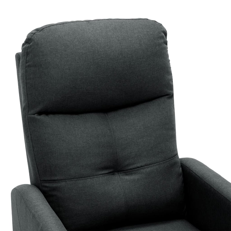 Electric Massage Recliner Dark Grey Fabric Payday Deals