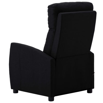 Electric Massage Reclining Chair Black Fabric Payday Deals