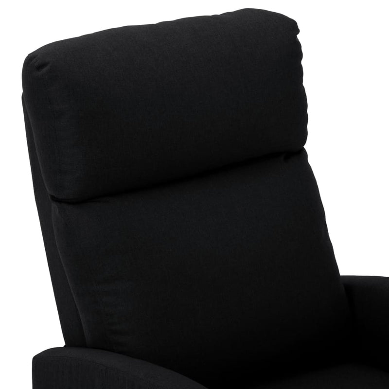 Electric Massage Reclining Chair Black Fabric Payday Deals