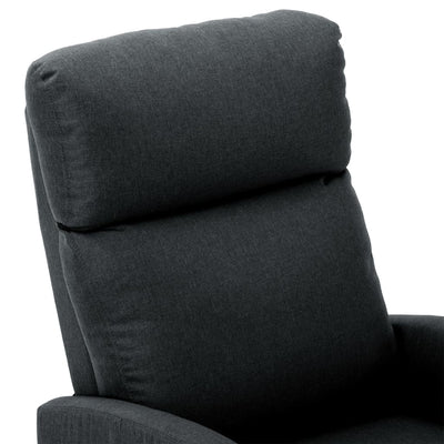 Electric Massage Reclining Chair Dark Grey Fabric Payday Deals