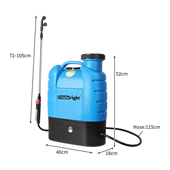 Electric Sprayer Rechargeable Battery Backpack Farm Garden Weed Grass Spray 16L Payday Deals