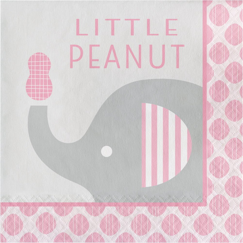 Elephant Girl Little Peanut Lunch Napkin 16 Pack Payday Deals