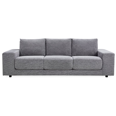 Eliana 4 + 3 Seater Sofa Fabric Uplholstered Lounge Couch - Fog Payday Deals