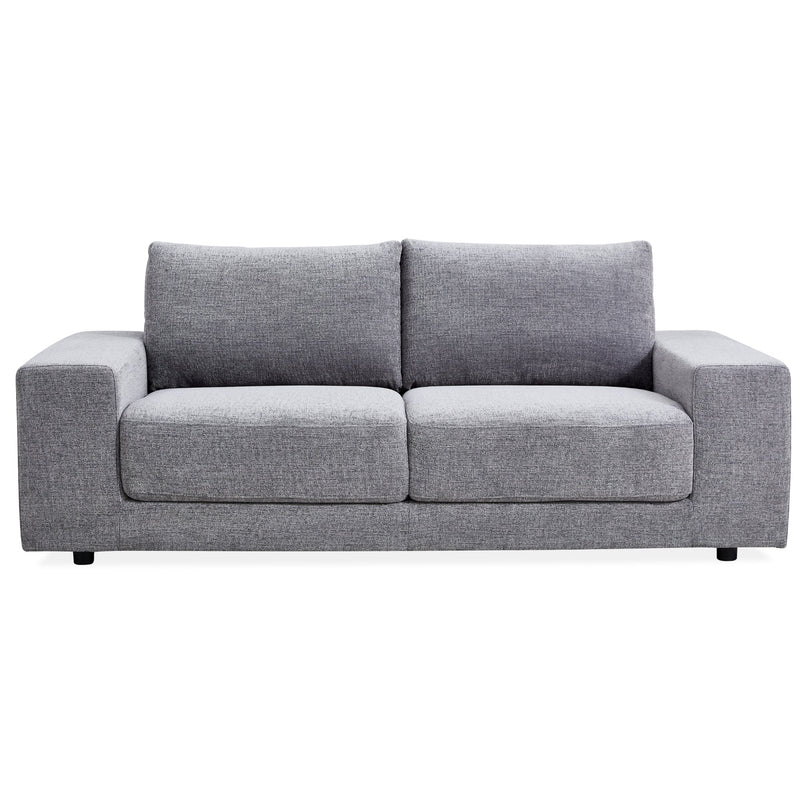 Eliana 4 + 3 Seater Sofa Fabric Uplholstered Lounge Couch - Fog Payday Deals