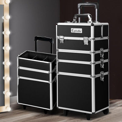Embellir 7 in 1 Portable Cosmetic Beauty Makeup Trolley - Black Payday Deals