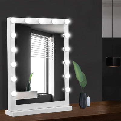 Embellir Hollywood Makeup Mirror With Light 15 LED Bulbs Vanity Lighted Stand Payday Deals