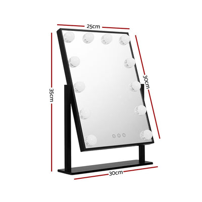 Embellir LED Standing Makeup Mirror - Black Payday Deals