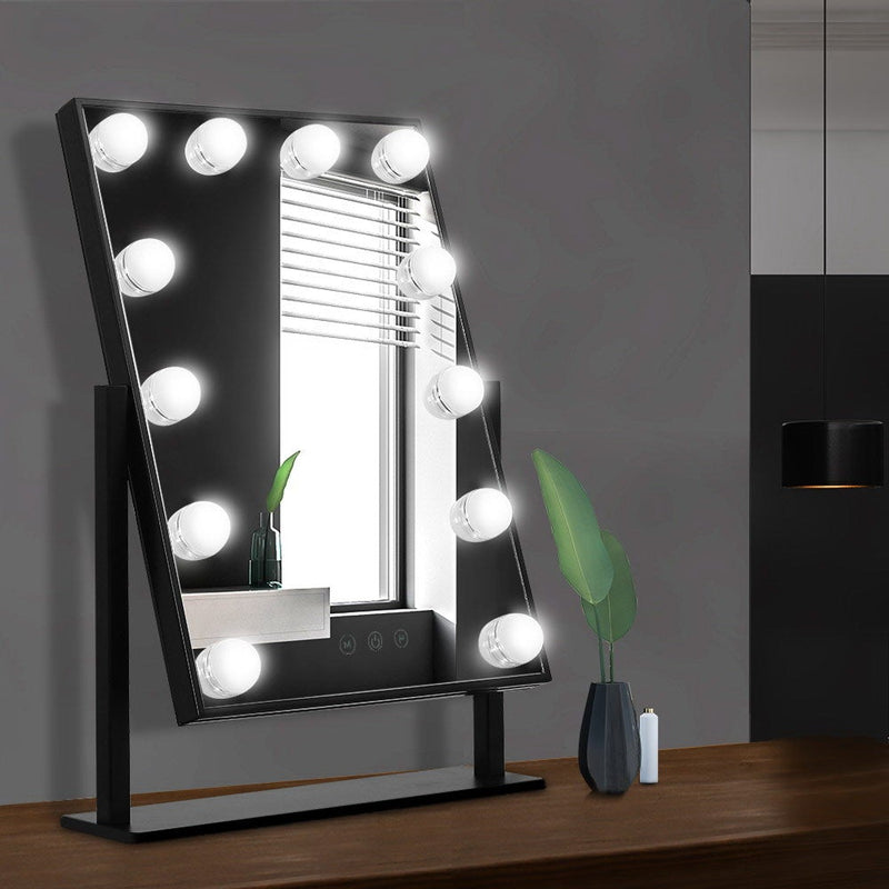 Embellir LED Standing Makeup Mirror - Black Payday Deals