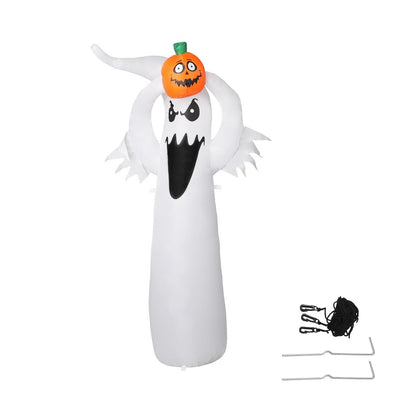 Emitto Halloween Inflatables LED Lights Blow Up Scary Ghost Party Outdoor Decor