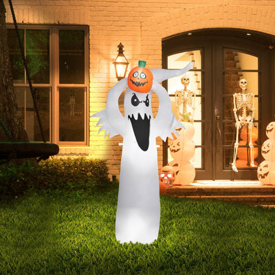 Emitto Halloween Inflatables LED Lights Blow Up Scary Ghost Party Outdoor Decor Payday Deals