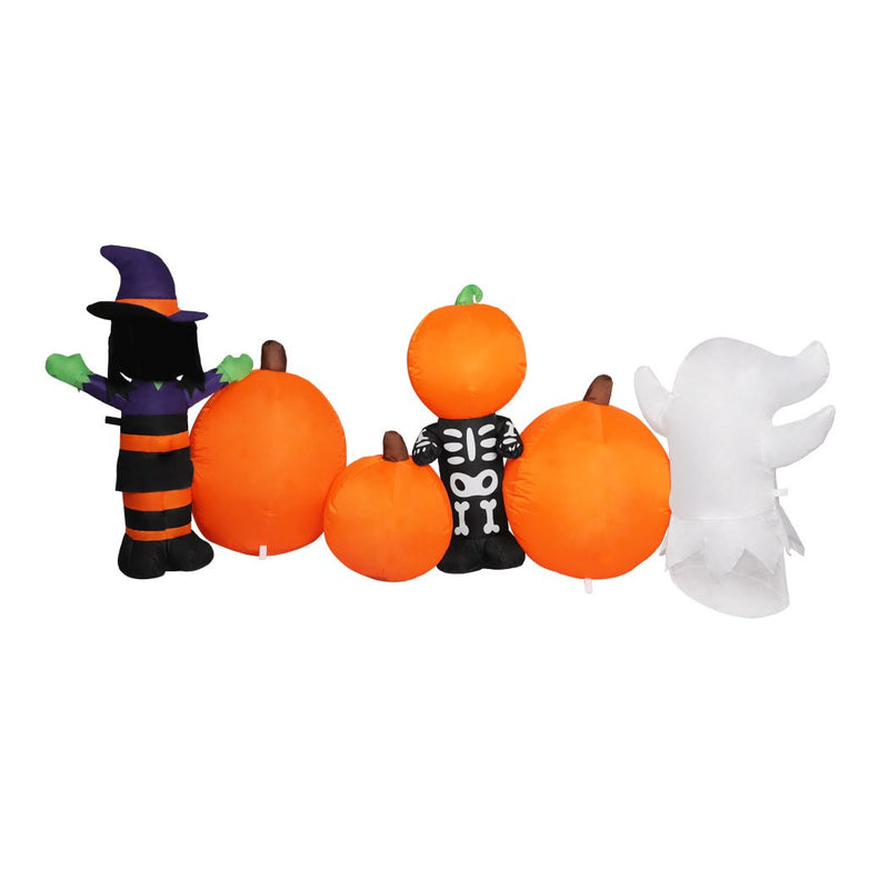 Emitto Halloween Inflatables LED Lights Blow Up Scary Pumpkin Outdoor Yard Decor Payday Deals