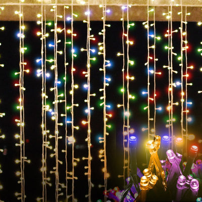 EMITTO LED Curtain Fairy Lights Wedding Indoor Outdoor Xmas Garden Party Decor Payday Deals