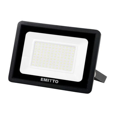 Emitto LED Flood Light 100W Outdoor Floodlights Lamp 220V-240V Cool White Payday Deals