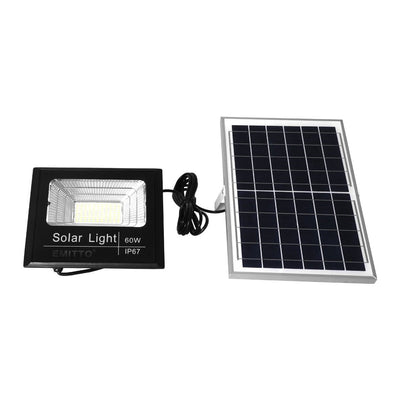 EMITTO LED Solar Lights Street Outdoor Garden Sensor Remote Security Lamp 60W Payday Deals