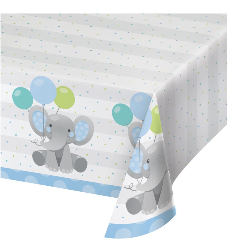 Enchanting Elephant Paper Tablecover Blue Payday Deals