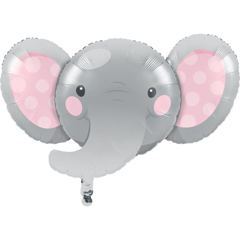 Enchanting Elephant Pink SuperShape Foil Balloon Payday Deals