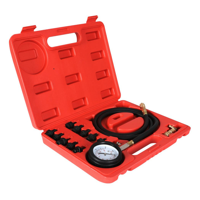 Engine Oil Pressure Tester Gauge Diagnostic Test Tools Automotive 12pcs Red Payday Deals