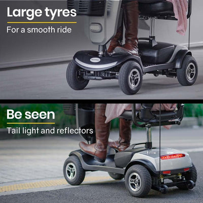 EQUIPMED Mobility Scooter Electric Motorized Ride On E-Scooter for Elderly Older Adult Handicap Aid Payday Deals