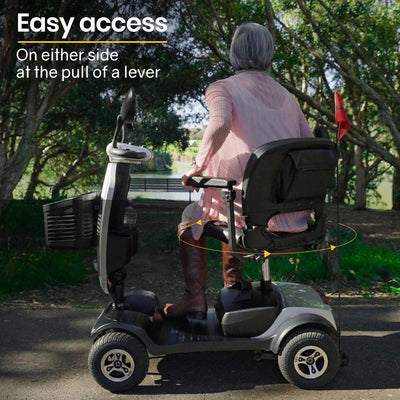 EQUIPMED Mobility Scooter Electric Motorized Ride On E-Scooter for Elderly Older Adult Handicap Aid Payday Deals