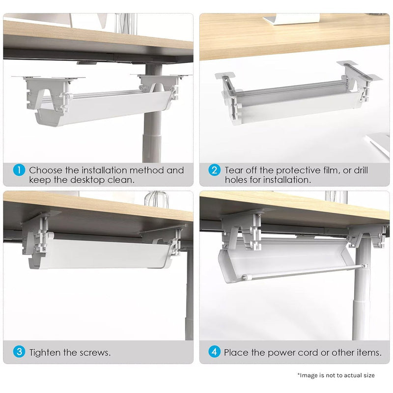 ErgoDesk Automatic Standing Desk 1500mm (Oak) + Cable Management Tray Payday Deals