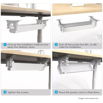 ErgoDesk Automatic Standing Desk 1800mm (Oak) + Cable Management Tray Payday Deals