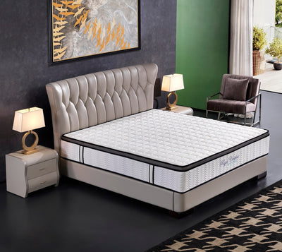 Ergopedic Mattress 5 Zone Latex Pocket Spring In A Box 30cm All Sizes White, Grey, Black King Payday Deals