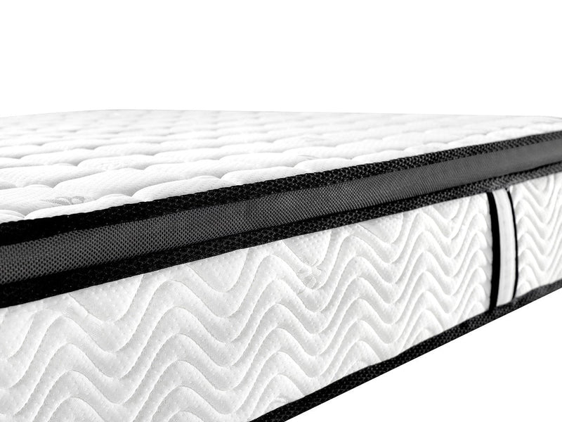 Ergopedic Mattress 5 Zone Latex Pocket Spring In A Box 30cm All Sizes White, Grey, Black King Single Payday Deals