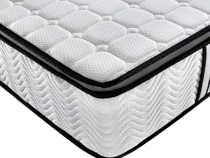 Ergopedic Mattress 5 Zone Latex Pocket Spring In A Box 30cm All Sizes White, Grey, Black Single Payday Deals