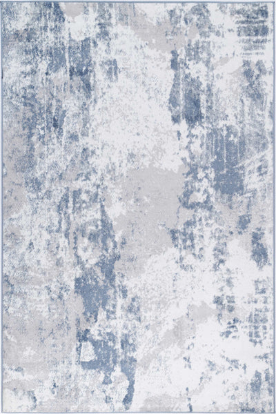 Ermina Modern Abstract Blue Rug 240x330cm Payday Deals