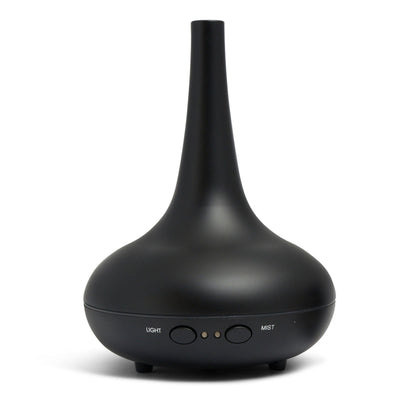 Essential Oil Diffuser Ultrasonic Humidifier Aromatherapy LED Light 200ML 3 Oils 15 x 15 x 20cm Black Payday Deals