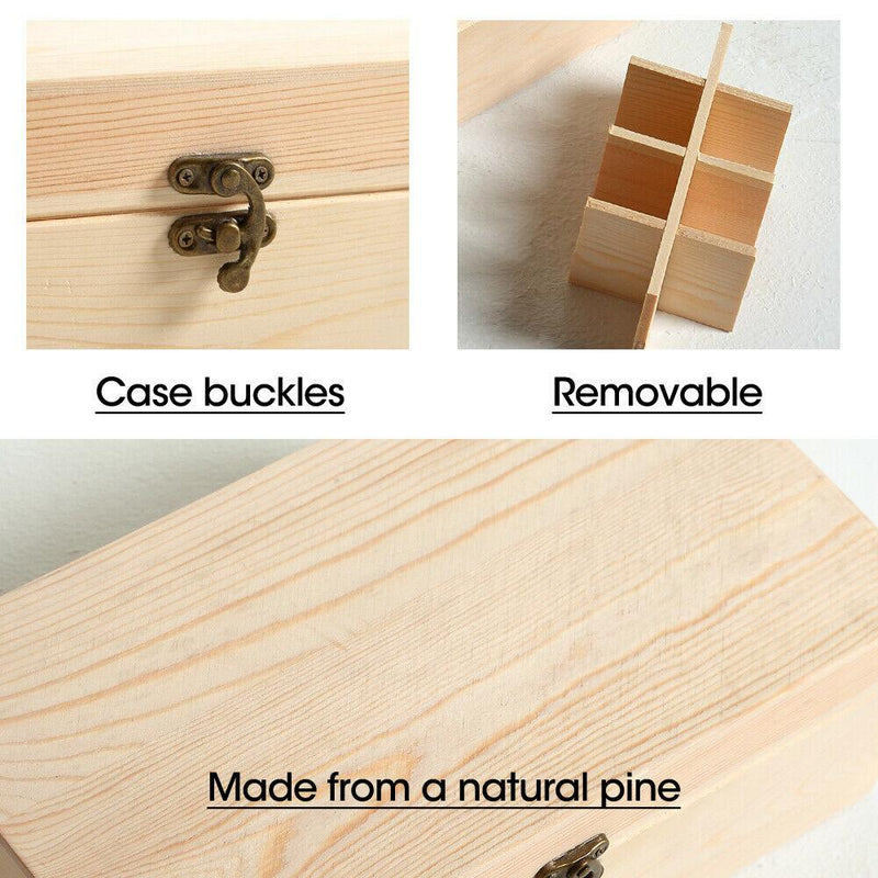 Essential Oil Storage Box Wooden 25 Slots Aromatherapy Container Organiser Payday Deals