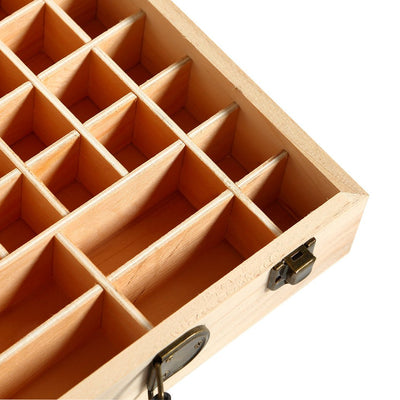 Essential Oil Storage Box Wooden 70 Slots Aromatherapy Container Organiser Payday Deals