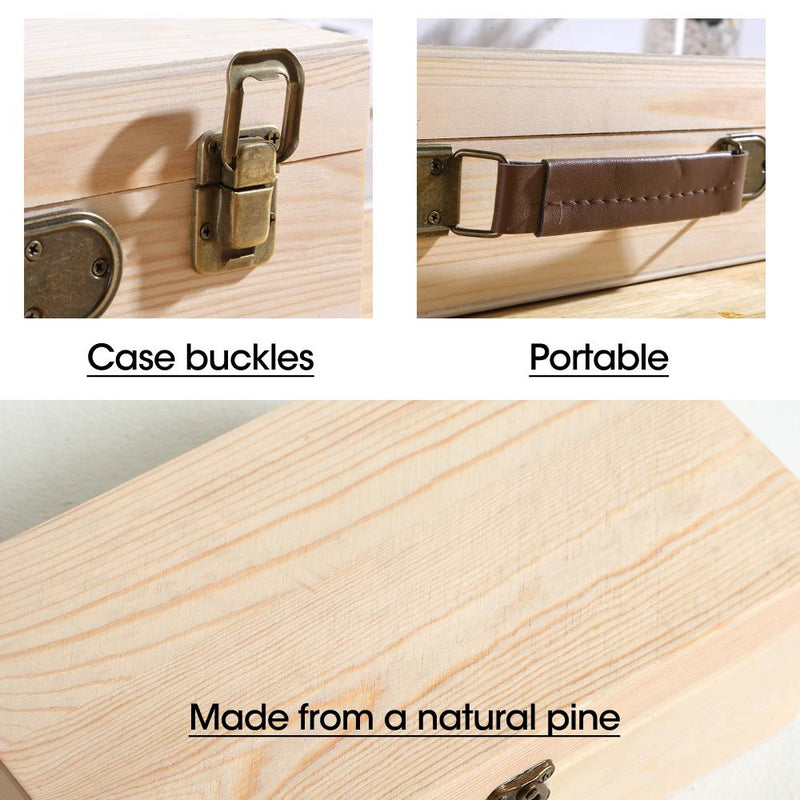 Essential Oil Storage Box Wooden 85 Slots Aromatherapy Container Organiser Case Payday Deals