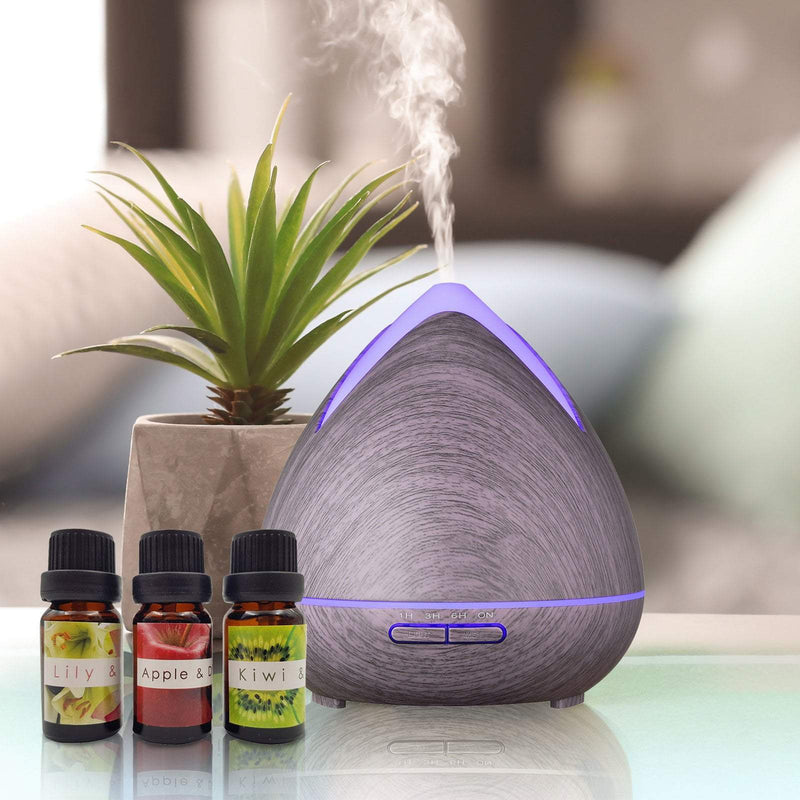 Essential Oils Ultrasonic Aromatherapy Diffuser Air Humidifier Purify 400ML  Violet Payday Deals