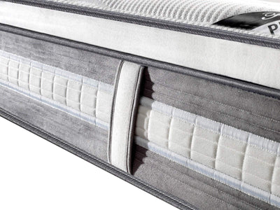 Mattress Euro Top Queen Size Pocket Spring Coil with Knitted Fabric Medium Firm 34cm Thick Payday Deals