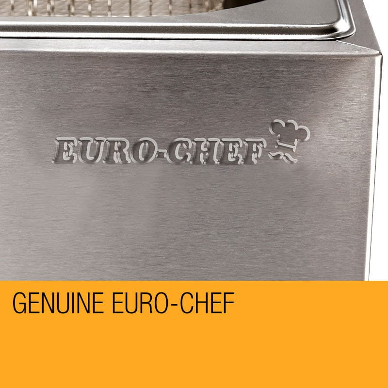 EuroChef Commercial Electric Deep Fryer Twin Frying Basket Chip Cooker Fry Payday Deals